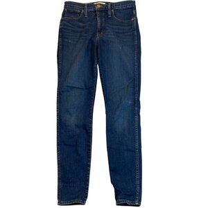 Madewell Women's Jeans Size 28 10" High-Rise Skinny Blue Denim Cotton Blend